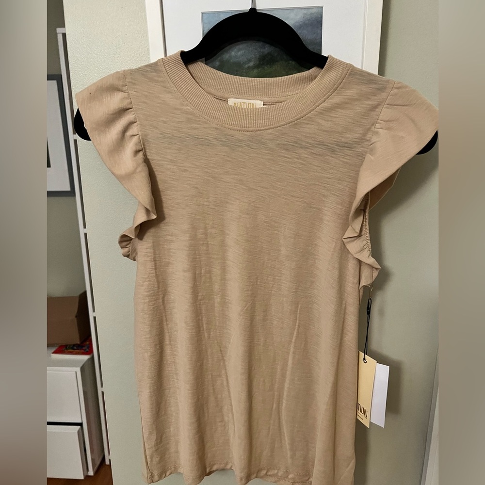 nation ltd Paulette ruffled tank